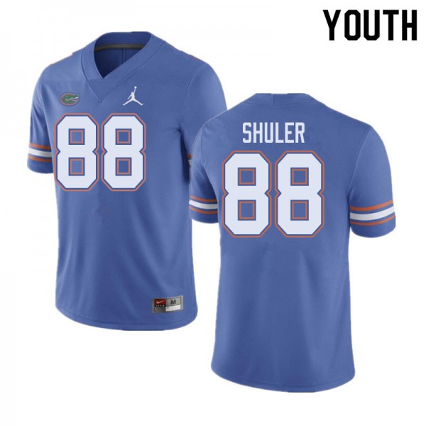 Jordan Brand Youth #88 Adam Shuler Florida Gators College Football Jerseys Blue